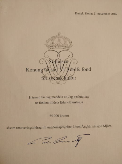 Brev från Kungafonden